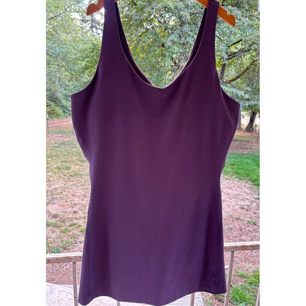 Old Navy Active PowerSoft Go-Dry Exercise Dress Purple XXL Built-in Shorts